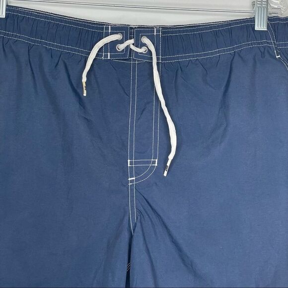 Nike Vintage 90s Navy Swoosh Men's Swim Trunks VTG Retro - Picture 4 of 8